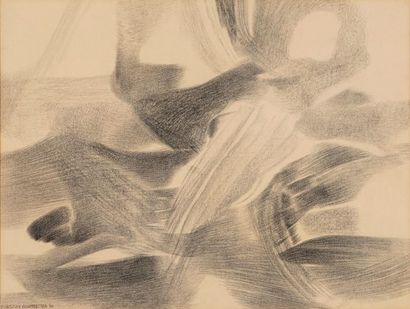 null BOUMEESTER Christine, 1904-1971, 

Composition, 1960, 

dessin, signé et daté...