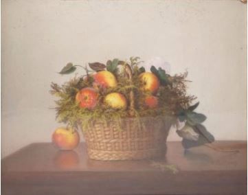 null CARTERON J., début XXe siècle

Panier de pommes

pastel (piqûres), signé en...