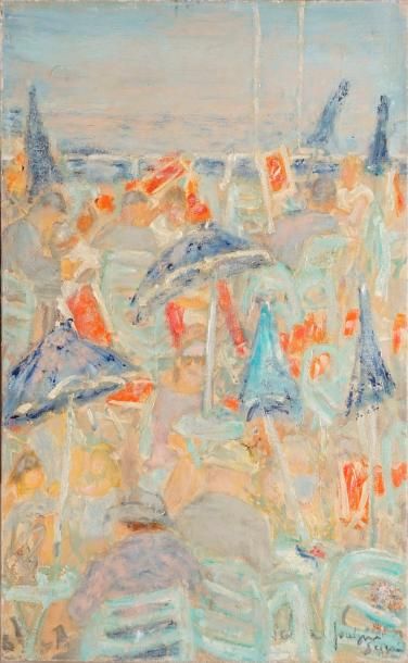 null SÉGUIN Jocelyne, 1917-1999, 

Paysage, 

huile sur toile, signée en bas à droite,...