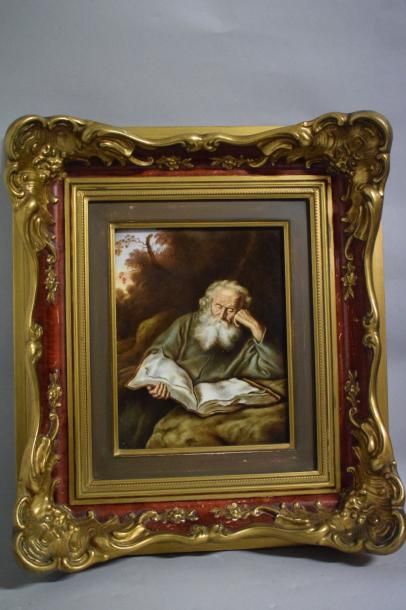 null Rosenthal 

 

Rembrandt d'après "l'homme au casque d'or" impression sur plaque...