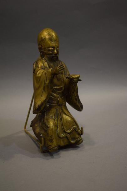 null Dignitaire en bronze doré

Chine du sud, XXème siècle