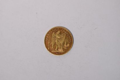 null [ Pièce en or ]

Pièce en or de 20 francs d'après Dupré ( 1897 A )

B à TB

Poids...