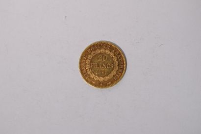null [ Pièce en or ]

Pièce en or de 20 francs d'après Dupré ( 1897 A )

B à TB

Poids...