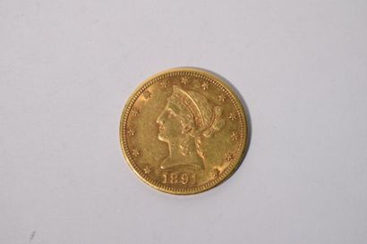null [ Pièce en or ]

Pièce de 10 dollars " Coronet Head - Eagle " 1891 CC.

Poids...