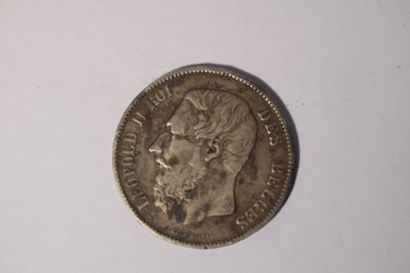 null [ Pièce en argent ] [ Belgique ]

5 francs Léopold II roi des belges. 1870....