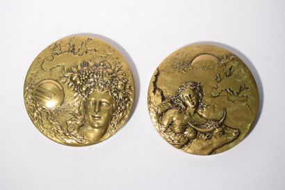null [ Médaille ] [ Monnaie de Paris ]

Ensemble de deux médailles presse-papier...