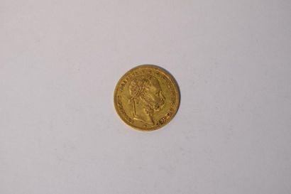 null 1 pièce en or de 8 florins / 20 francs François-Joseph I (1887)

TTB à SUP 

Poids...