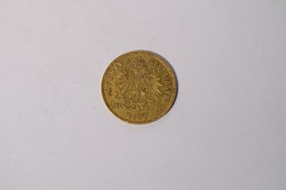 null 1 pièce en or de 8 florins / 20 francs François-Joseph I (1890)

TTB à SUP 

Poids...