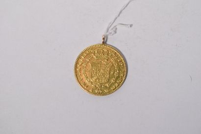 null 1 pièce en or de 2 escudos Charles III (1788 M).

TTB à SUP.

Montée en pendentif...