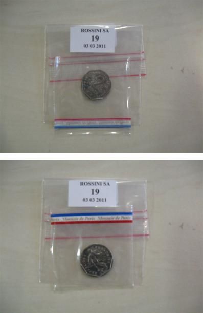FRANCE 2 francs, 1978 en nickel. Sous scellé de la Monnaie de Paris.