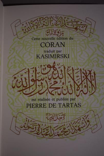 null Coran, nouvelle édition, traduit par Kasimerski, réalisé et publié par Pierre...
