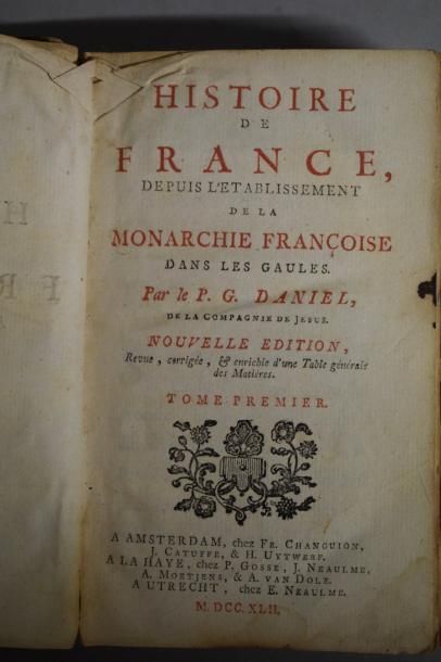 null DANIEL (Père), Histoire de France, depuis l'Etablissement de la Monarchie Française...