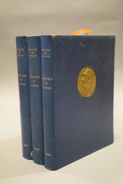 null DE GAULLE Charles, Mémoire de Guerre.

3 volumes, in-4, reliures de l'éditeur...