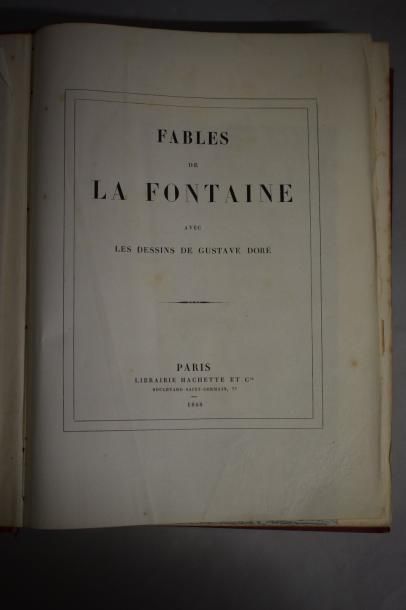 null Fables de La Fontaine avec les dessins de Gustave Doré. 

Paris, chez Hachette...