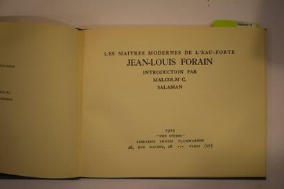 null FORAIN Jean-Louis, 

Les maîtres modernes de l'eau-forte. Salaman. 

Paris,...