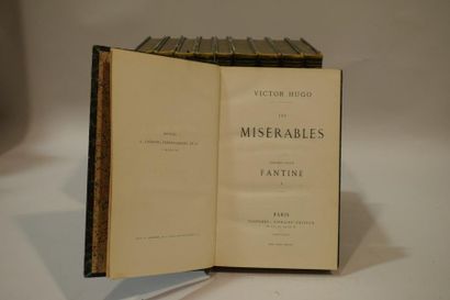 null HUGO Victor. Les Misérables. Paris, Pagnerre, 1862. 10 volumes, demi-basane...