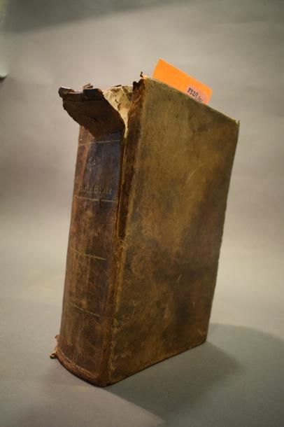null La Sainte Bible, Paris, 1854. Accident Reliure

