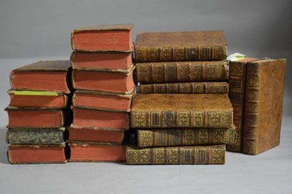 null Lot de 23 volumes XVIIIe des Conférences ecclésiastiques d'Angers, 1776, In12,...