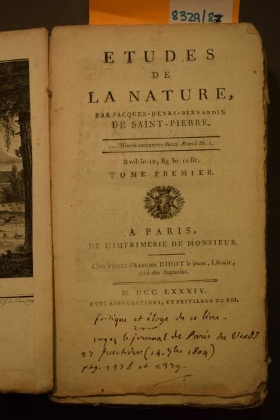 null Lot de livres anciens comprenant :



- PLUCHE Noël-Antoine (abbé), Le spectacle...