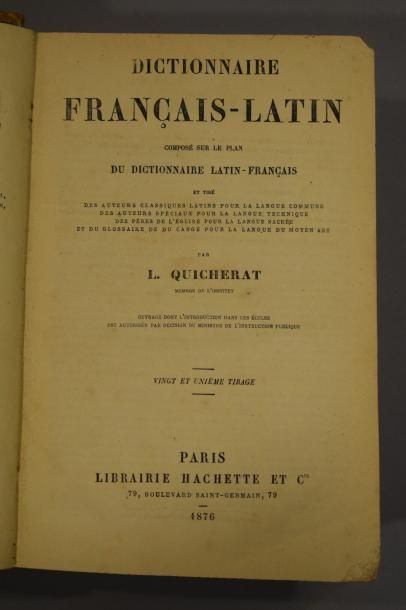 null MM. L. QUICHERAT & A. DAVELUY, Dictionnaire Latin - Français rédigé sur un nouveau...