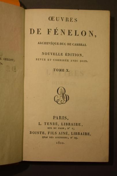 null Oeuvres de Fénelon, auchevèque-duc de Cambrai. Nouvelle édition revue et corrigée...