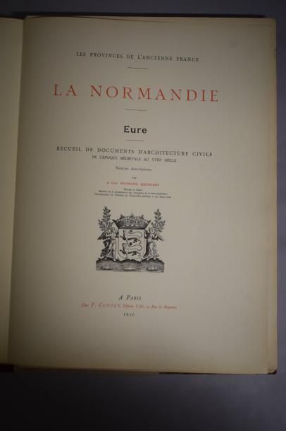 null QUENEDEY Raymond, La Normandie, Eure.

Recueil de documents d'architecture civile...