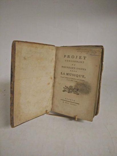 null ROUSSEAU Jean-Jacques

Traités sur la musique. Genève, 1781, 8°, 437 p. (+ 1...