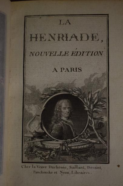 null VOLTAIRE, La henriade, nouvelle édition. 

Paris, chez la veuve Duchesne, Saillant,...