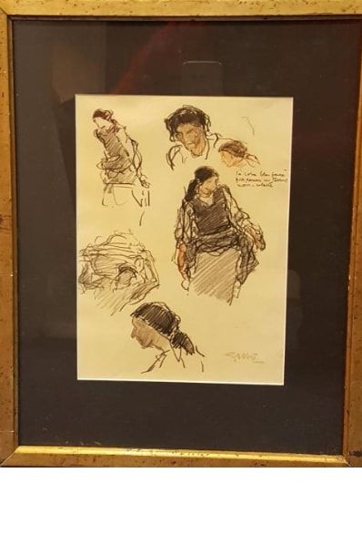 null GOBO Georges (1876-1928) 

Etude de femmes 

Crayon noir et sanguine signé en...