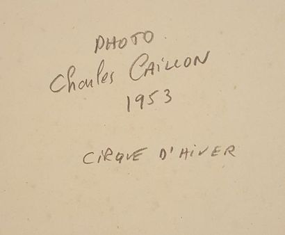 null CAILLON Charles (1927-2011)

Ensemble de quatre photographies sur le thème du...