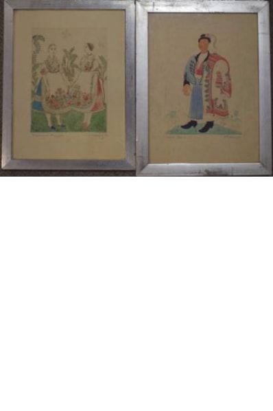 null PEKARY Istvan (1905-1981)

Suite de sept lithographies de personnages en costumes...