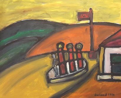 null DURIAUD Christian (né en 1944)

Hopper's road, 1970

Huile sur toile signée...