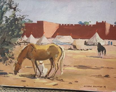null EHLINGER Christian (1931)

Camp berbère à Marrakech 

Huile sur toile signée...