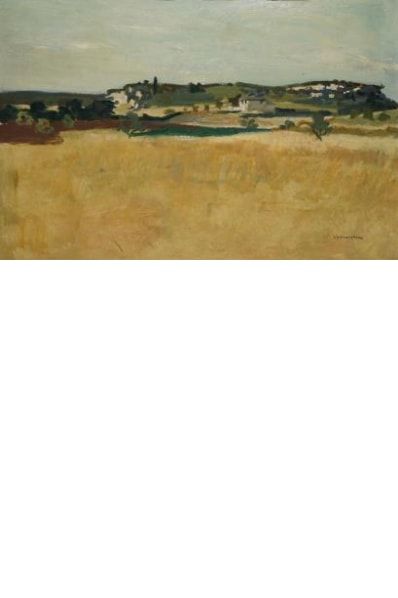 null FONTANAROSA Lucien, 1912-1975, 

La colline, 

huile sur toile (restaurations),...