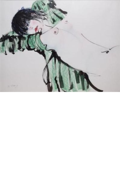null HAYASHI Toshiro, XXe siècle

Nu à la chemise verte

plume et lavis d'encre noire...