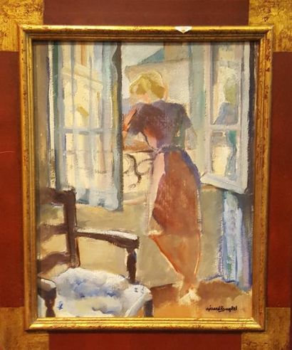 null LANGLET Gérard (né en 1906)

Femme à sa fenêtre

Peinture sur panneau, signée...