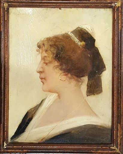 null BESSEDE Raoul Henri (... - 1890)

Femme de profil

Huile sur carton signée en...