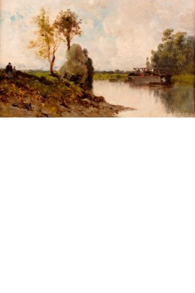 null CICÉRI Eugène, 1813-1890

Rivière au bac, 1875

huile sur panneau

signé et...