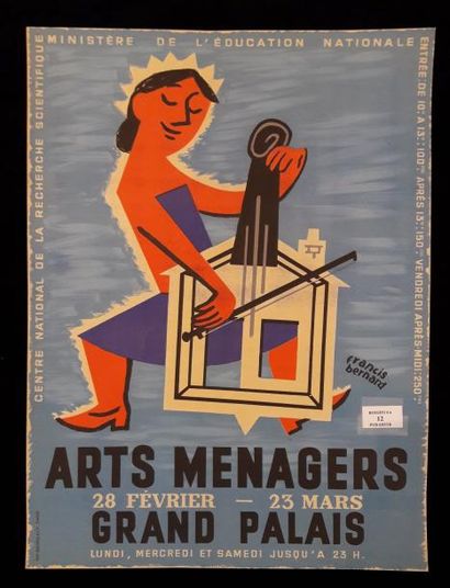 null Salon des arts ménagers d'après Francis Bernard ( 1900-1979 ). Grand Palais...