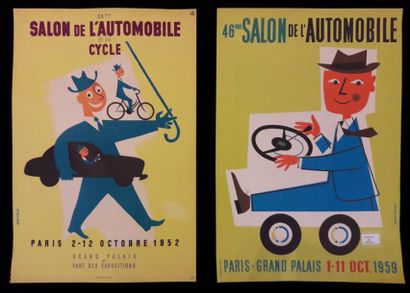 null Ensemble de deux affiches :

39ème Salon de l'automobile et du cycle d'après...