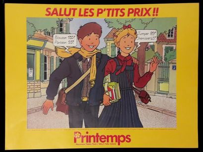 null PRINTEMPS. Ensemble de huit affiches collection enfants : 

Salut les p'tits...