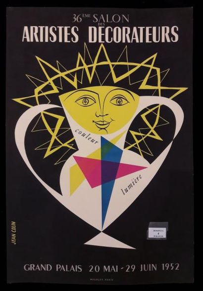 null 36ème salon des artistes décorateurs d'après Jean Colin ( 1912-1982 ). Grand...