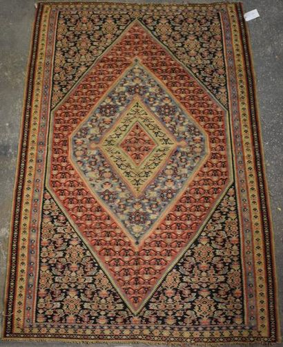 null KILIM, Senneh, Nord ouest de la Perse, fin XIXème, début XXème à double face,...