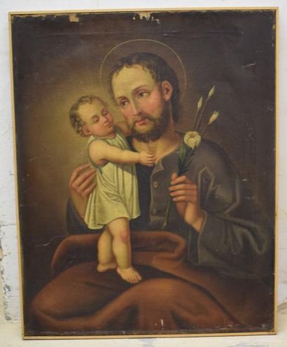 null ECOLE FRANCAISE du XIXe siècle 



Saint Joseph et l'Enfant Jésus

Huile sur...