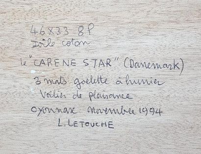 null LETOUCHE Louis (1924-2015)

"Le carène Star, Danemark"

Huile sur toile marouflée...