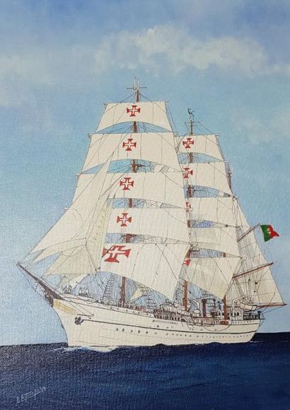 null LETOUCHE Louis (1924-2015)

"Sagrès II, l'un des navires école portugais"

Huile...