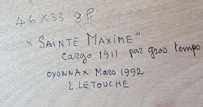 null LETOUCHE Louis (1924-2015)

"Sainte Maxime, cargo par gros temps"

Huile sur...