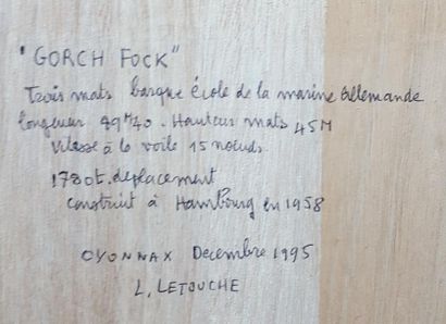 null LETOUCHE Louis (1924-2015)

"Gorch-Fock, trois mats barque école de la marine...