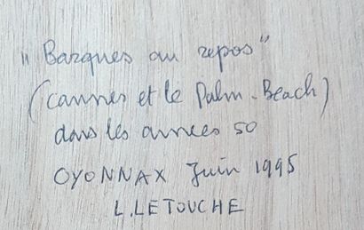 null LETOUCHE Louis (1924-2015)

Barques au repos

Huile sur toile marouflée sur...