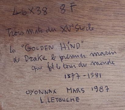 null LETOUCHE Louis (1924-2015)

"Le Golden Hind, de Drake"

Huile sur toile marouflée...